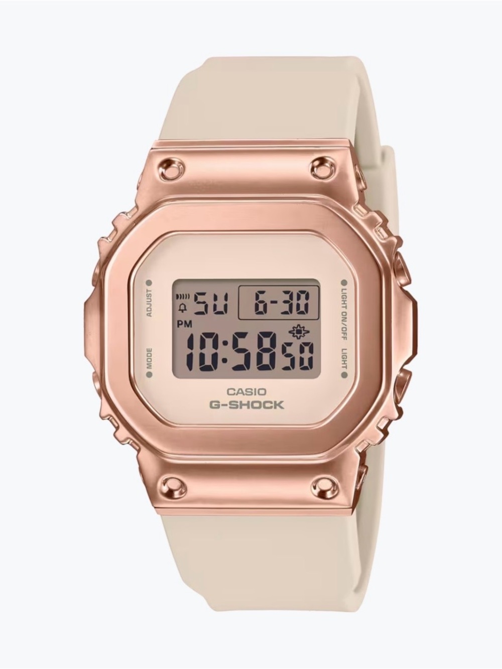 Casio G-Shock GM-5600PG Rose Gold White Digital Watch